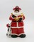 African American Firefighter Christmas Santa with Dalmation Dog Cookie Jar, Home Décor, Gift for Her, Him, Dad, Mom, Kitchen Décor